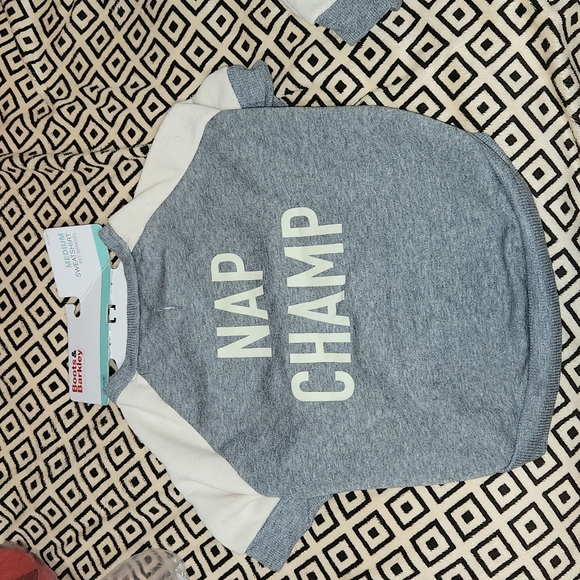 Boots & Barkley | Dog | Nap Champ Greywhite Dog Sweatshirt Clothes Sz